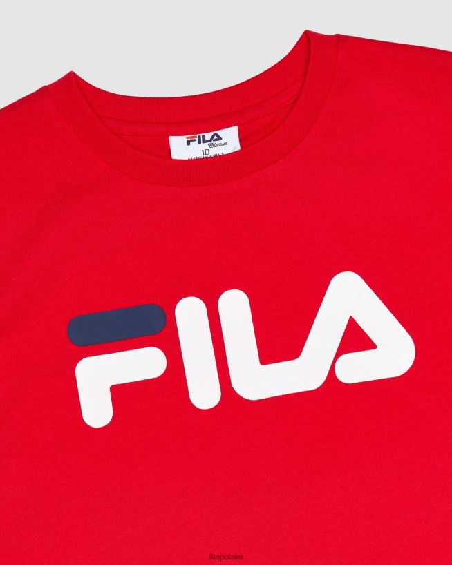 FILA klasyczna koszulka dziecięca Fila Red T204D43098 czerwony