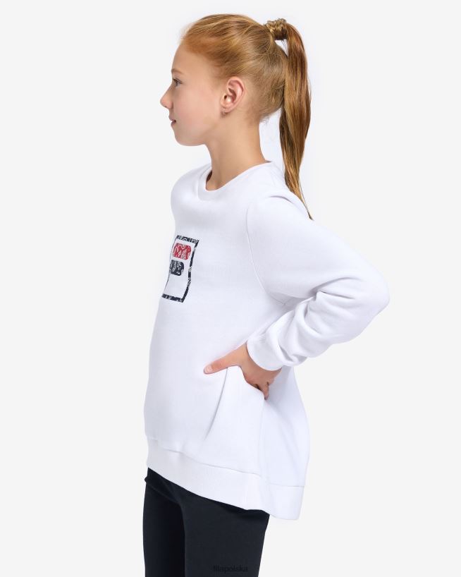 FILA Fila White Natasha Girls Crew T204D43154 biały