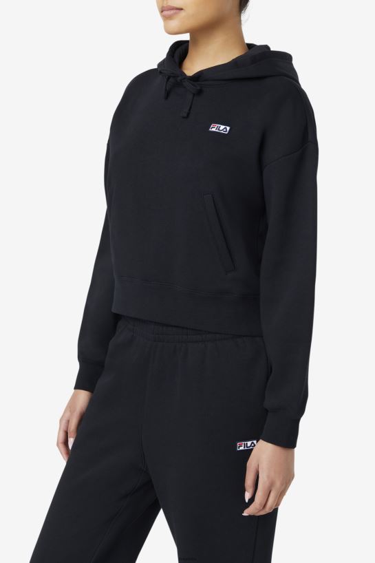 FILA Czarna bluza z kapturem Fila Marina T204D41492 czarny