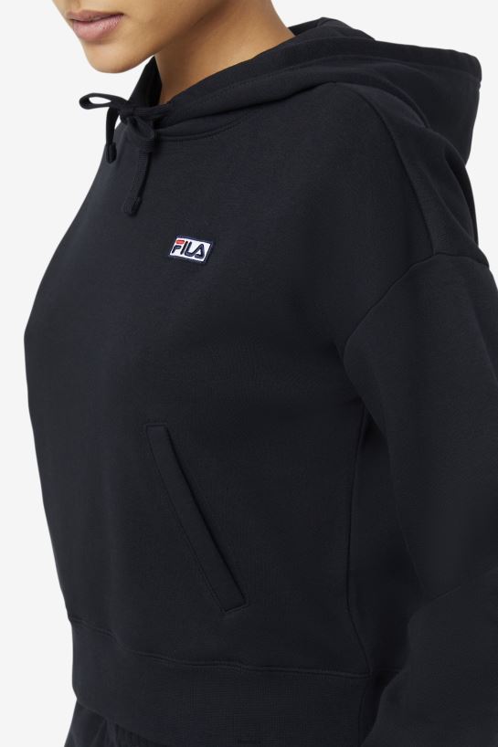 FILA Czarna bluza z kapturem Fila Marina T204D41492 czarny