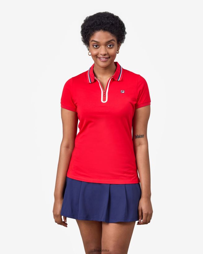 FILA monica polo czerwona fila T204D42927 czerwony