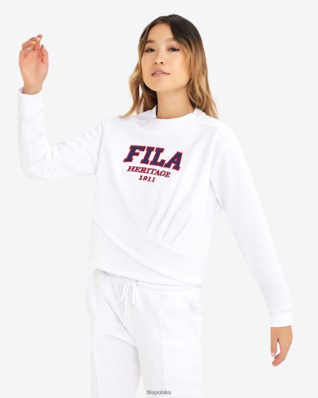 FILA damska załoga serena fila white T204D42908 biały