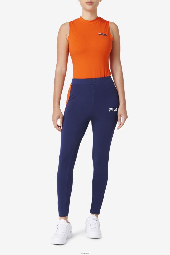 FILA Granatowe legginsy fila Mercy T204D41720 marynarka wojenna