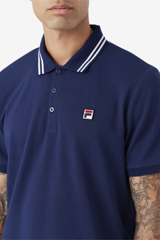 FILA granatowa koszulka polo fila jelen T204D4429 marynarka wojenna