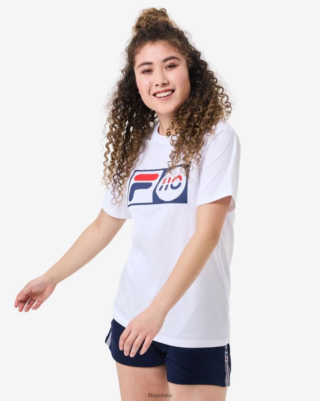 FILA Biała koszulka rocznicowa unisex fila T204D42558 biały