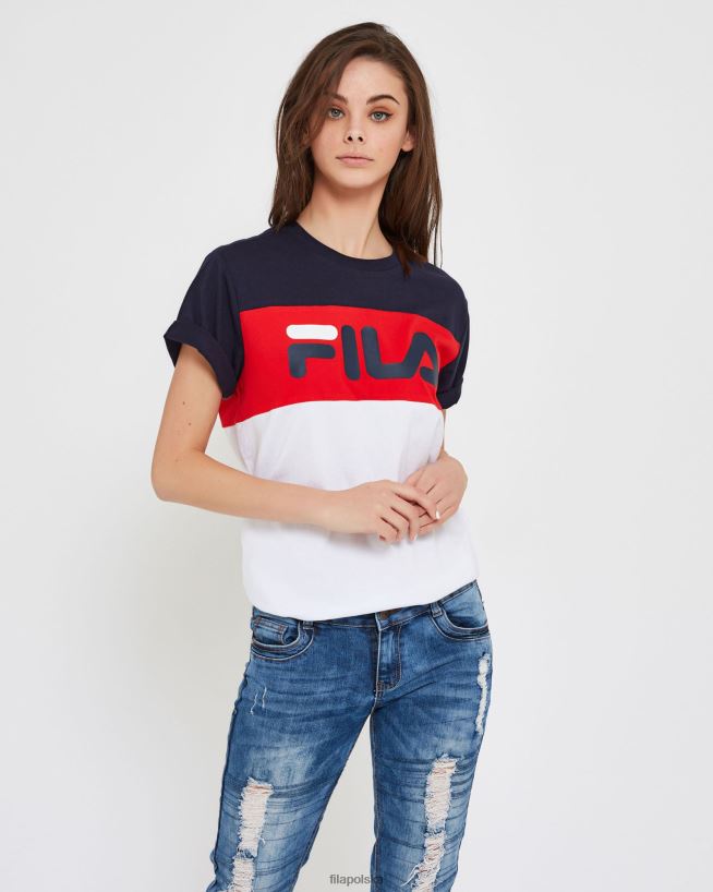 FILA Biała koszulka unisex Genua Fila T204D42539 biały