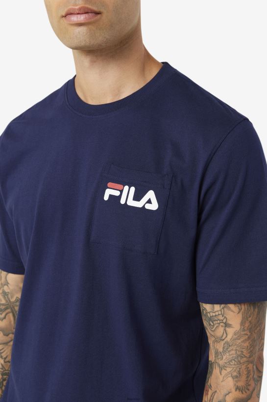 FILA Peacoat kieszonkowa koszulka Fila Curtis T204D4399 pech