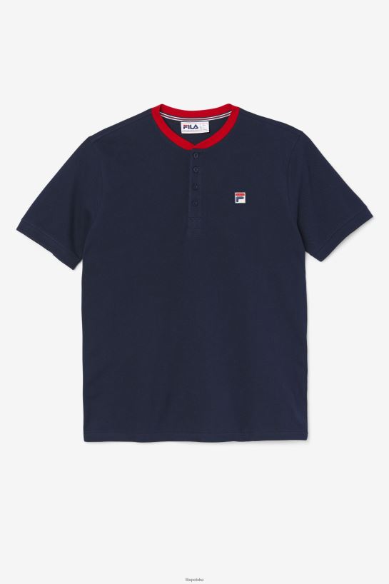 FILA granatowy/czerwony Ralph Henley Fila T204D4378 granatowy/czerwony