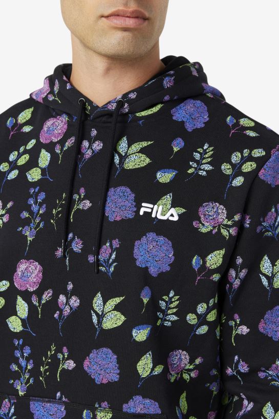 FILA Czarna bluza z kapturem Fila Ashokane T204D4549 czarny