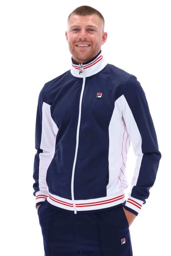 FILA Modny top zapinany na zamek, inspirowany manne settantą T204D43312