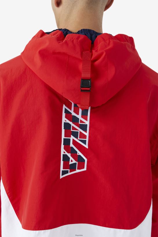 FILA bevans park anorak czerwona fila T204D4881 czerwony