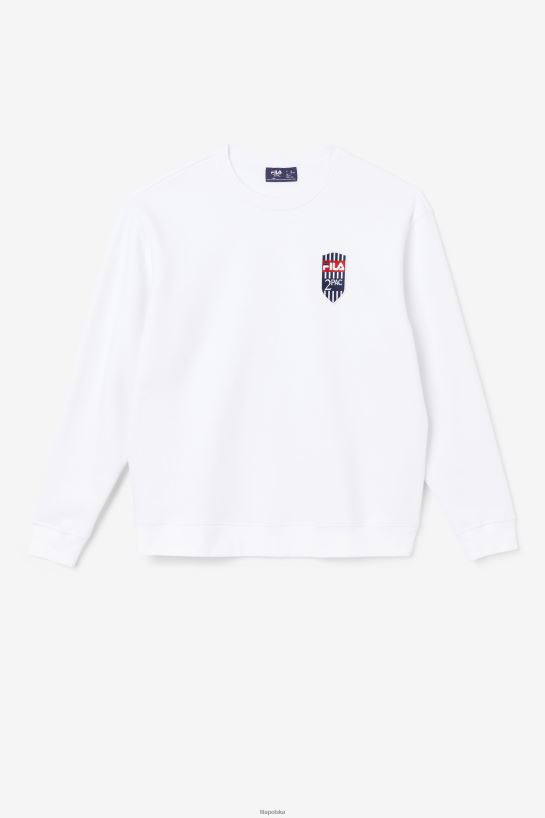 FILA biała naszywka polarowa fila 2pac T204D4513 biały