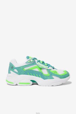 FILA Archiwum mężczyzn RJV Fila White/Ceramic/Green 80N4H020 Fila Buty Męskie