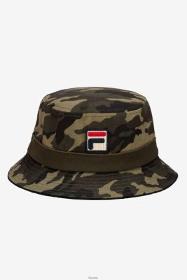 FILA Army Green Camo Camo Bucket Hat Fila 80N4H0978 Fila Polska