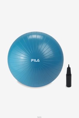 FILA Blue Fila Stality Working Ball z pompą 55 cm 80N4H01101 Fila Polska