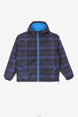 FILA Blue Shadow Check Fila Beta Puffer Kurtka 80N4H0891 Fila Polska
