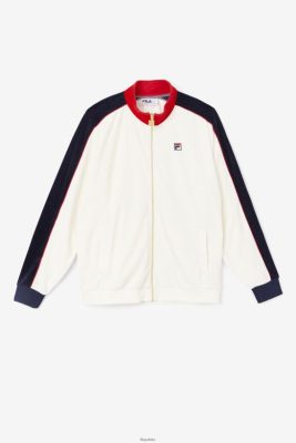 FILA CIMA Velor Jacket Fila Gardenia/Red/Peaat 80N4H0824 Fila Buty Męskie