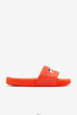 FILA Cherry Tomato/Bayou/White Fila Terry Drifter Slide 80N4H0207 Fila Polska