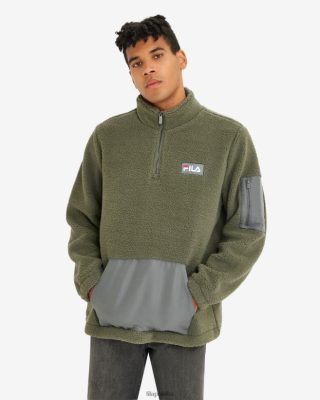 FILA Cole Teddy Qtr zip khaki fila 80N4H02627 Fila Buty Męskie