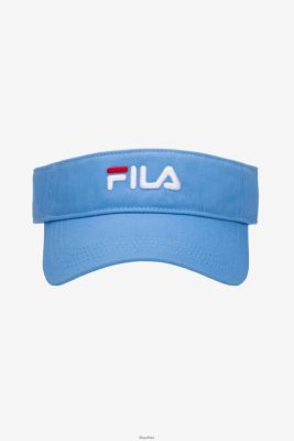 FILA Cornflower Blue Hafted Visor Fila 80N4H01008 Fila Polska