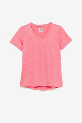 FILA Diva Pink Heather Fila Pickleball Sily V-Neck 80N4H02031 Fila Polska