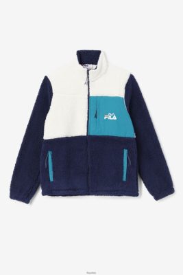 FILA Egret/Navy/Deep Lake Fila Ravi Sherpa Kurtka 80N4H0879 Fila Polska