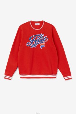 FILA Fiery Red/Blue/White Taylor Crewneck bluza Fila 80N4H0498 Fila Polska