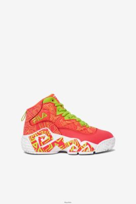 FILA Fila Big Kids 'MB Fiery Coral/White/Lime Punch 80N4H02119 Fila Sneakersy