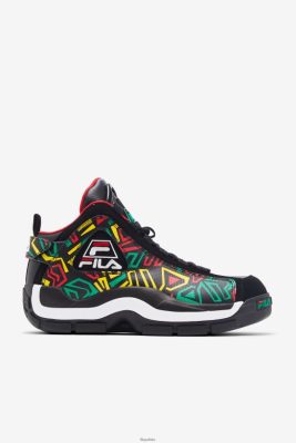 FILA Fila Black/Jelly Bean/Lemon Men's Grant Hill 2 80N4H0100 Fila Sneakersy