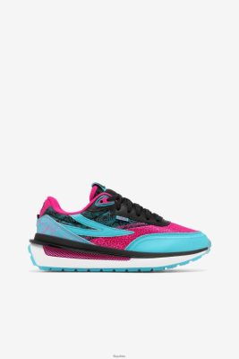 FILA Fila Black/Pink Glo/White Women's Renno 80N4H01276 Fila Sneakersy