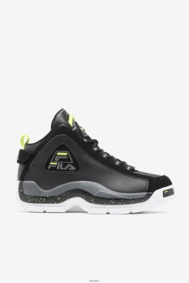 FILA Fila Black/Sunny Lime/Castlerock Men's Grant Hill 2 80N4H058 Fila Sneakersy