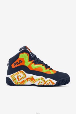FILA Fila Blue/Red Orange/White Men MB 80N4H034 Fila Sneakersy