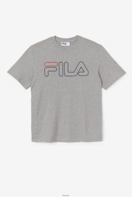 FILA Fila Borough Tee Heather/Navy/Red 80N4H0277 Fila Sneakersy