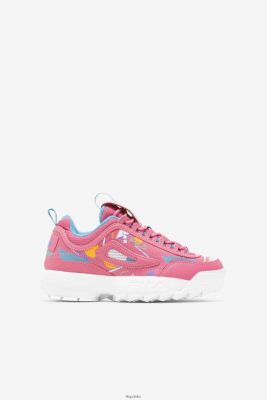 FILA Fila Bubblegum/Blue/White Little Kids 'Disruptor 2 Premium 80N4H02200 Fila Sneakersy