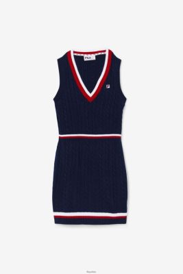 FILA Fila Darian Sweter Knit Dress Dress/Red/White 80N4H01543 Fila Sneakersy