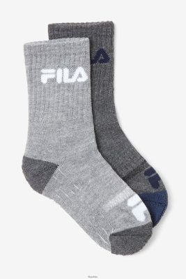 FILA Fila Grey Multi Kids 'Cushiled Crew Sock Sock 80N4H01072 Fila Sneakersy