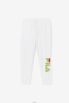 FILA Fila Mansur Velor Pant White/Forest Green/Red 80N4H0601 Fila Sneakersy