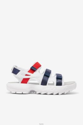 FILA Fila Men's Disruptor Sandal White/Navy/Red 80N4H0187 Fila Sneakersy