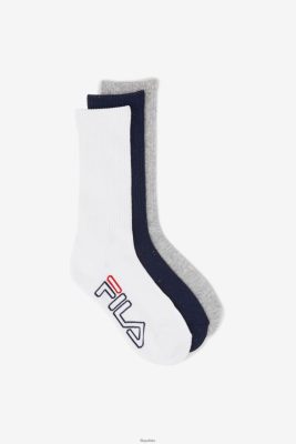 FILA Fila Navy Women's Speckle Stripe Crew Sock 3-pakowy 80N4H01018 Fila Sneakersy