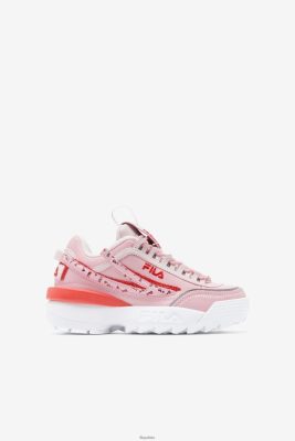 FILA Fila Pink/Coral Blush/White Big Kids 'Disruptor 2 Exp 80N4H02056 Fila Sneakersy