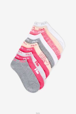 FILA Fila Pink Girl's Floral No Show Sock 10-pakowa 80N4H01066 Fila Sneakersy