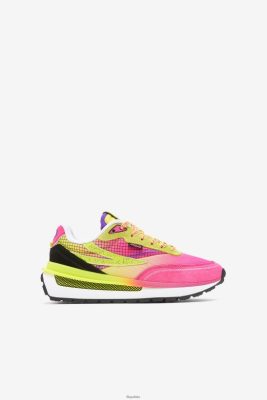 FILA Fila Pink Glo/Sulphur/White Big Kids 'Renno 80N4H02164 Fila Sneakersy
