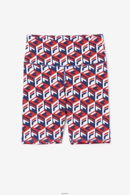 FILA Fila Red/Navy/White Ainhoa ​​Short 80N4H01564 Fila Sneakersy