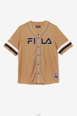 FILA Fila Tobacco Brown/Black/White 2pac Baseball Jersey 80N4H0214 Fila Sneakersy