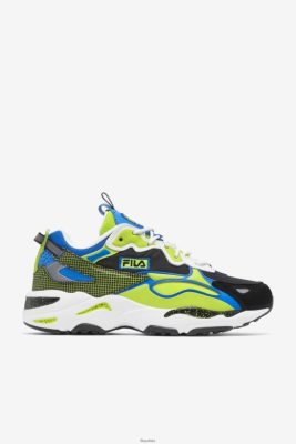 FILA Fila White/Black/Lime Punt Men's Ray Tracer Apex 80N4H016 Fila Sneakersy