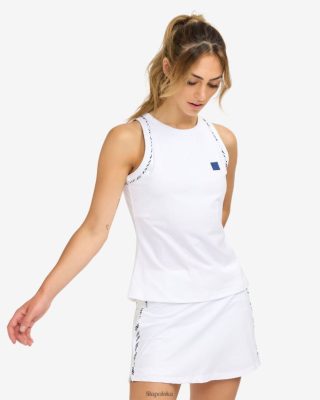 FILA Fila White Fidżi Drukuj czołg o wysokiej szyi 80N4H02920 Fila Sneakersy