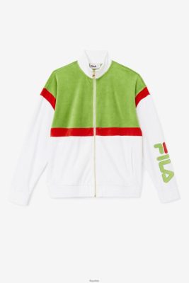 FILA Fila White/Forest Green/Red Mansur Velor Kurtka 80N4H0820 Fila Sneakersy