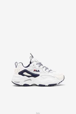 FILA Fila White/Navy/Red Big Kids 'Ray Tracer 80N4H02152 Fila Sneakersy