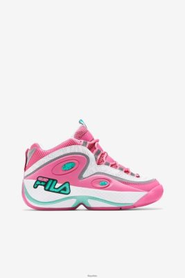 FILA Fila White/Pink/Cockatoo Women's Grant Hill 3 80N4H01348 Fila Sneakersy
