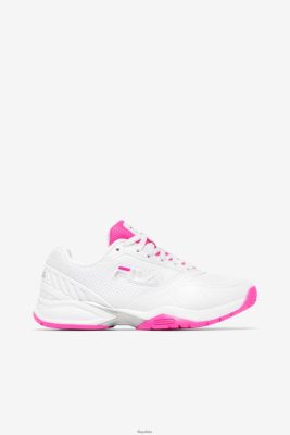 FILA Fila White/Pink Damska strefa siatkówki 80N4H02050 Fila Sneakersy